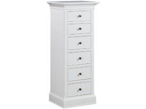 Furniture Mill Verona 6 Drawer Narrow Chest