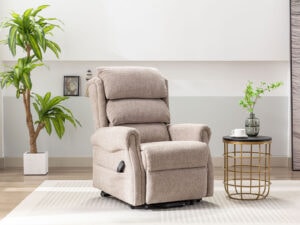 GFA Luxembourg Riser Recliner in Chacha Oat Fabric