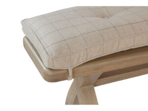 Furniture Mill Hove 2.0m Bench Cushion Natural Check