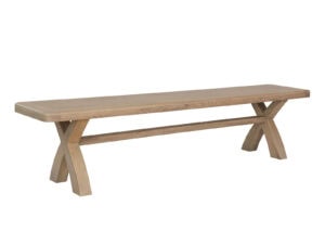 Furniture Mill Hove 2.0m Cross Leg Dining Bench