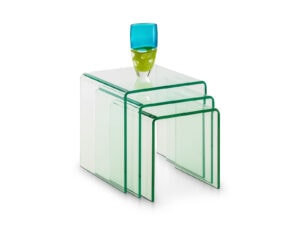 Julian Bowen Amalfi Glass Nest of Tables