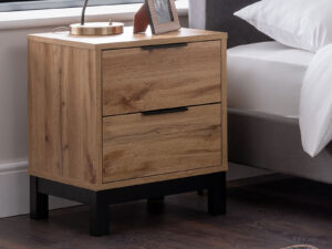 Julian Bowen Bali 2 Drawer Bedside in Oak