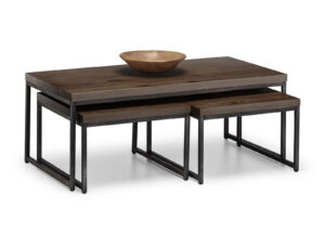 Julian Bowen Brooklyn Dark Oak Nesting Coffee Tables