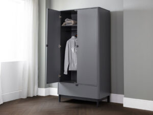 Julian Bowen Chloe 2 Door 1 Drawer Wardrobe