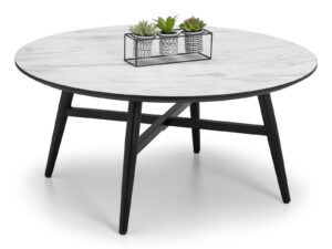 Julian Bowen Firenze Circular Marble Effect Coffee Table