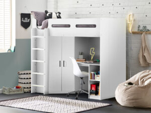 3ft Single Julian Bowen Hercules Highsleeper in White