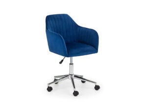 Julian Bowen Kahlo Swivel Office Chair in Blue / Chrome