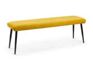 Julian Bowen Luxe Low Bench in Mustard