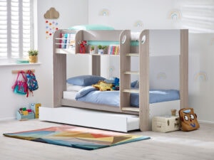 3ft Single Julian Bowen Mars Bunk And Underbed in Taupe