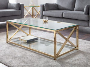 Julian Bowen Miami Coffee Table in Gold