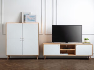 Julian Bowen Moritz TV Unit in Oak