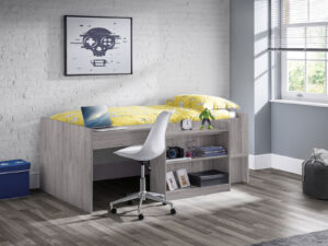 3ft Single Julian Bowen Neptune Midsleeper in Grey Oak