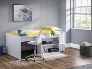 3ft Single Julian Bowen Neptune Midsleeper in White