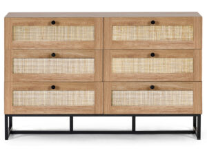 Julian Bowen Padstow Chest - 6 Drawer in Oak