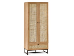 Julian Bowen Padstow Wardrobe - Combi 2 Doors & 1 Drawer in Oak
