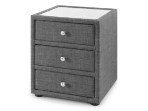 Julian Bowen Sorrento 3 Drawer Bedside in Slate Linen