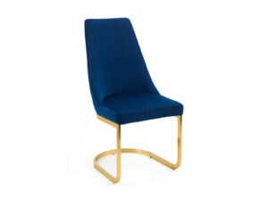 Julian Bowen Vittoria Cantilever Dining Chair in Blue