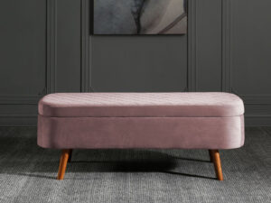 Kyoto Indie Storage Ottoman in Heather