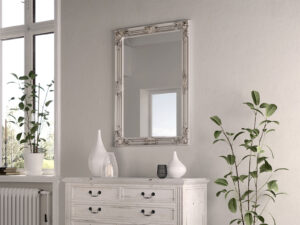 Furniture Mill Mirror Collection Rectangular Frame (75x105cm) - Silver