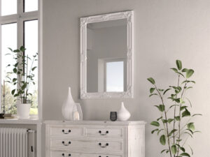 Furniture Mill Mirror Collection Rectangular Frame (75x105cm) - White