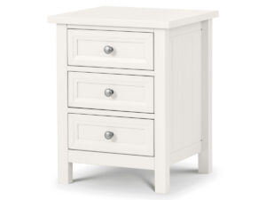 Julian Bowen Maine 3 Drawer Bedside in Surf White