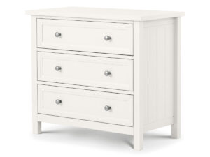 Julian Bowen Maine 3 Drawer Chest in Surf White