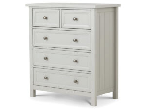 Julian Bowen Maine 3+2 Drawer Chest in Dove Grey