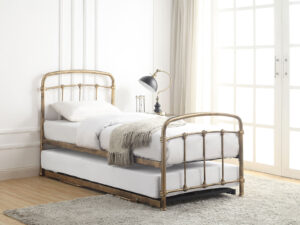 3ft Single Flintshire Furniture Mostyn Guest Bed in Antique Bronze