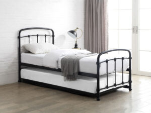 3ft Single Flintshire Furniture Mostyn Guest Bed in Sand Blast Black