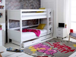 Kids Avenue Nordic Bunkbed 2 With Flat White Gable Ends