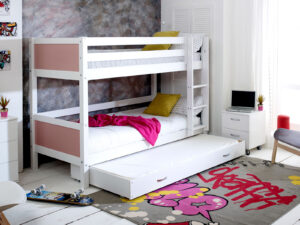 Kids Avenue Nordic Bunkbed 3 With Rose Gable Ends