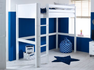 Kids Avenue Nordic Highsleeper 1 WIth Flat White Gable Ends