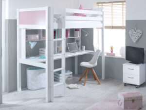 Kids Avenue Nordic Highsleeper 2 WIth Rose Gable Ends