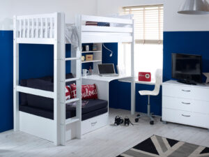 Kids Avenue Nordic Highsleeper 3 WIth Slatted Gables