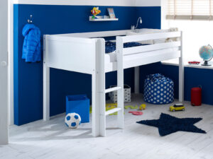 Kids Avenue Nordic Midsleeper 1 With Flat White Gable Ends