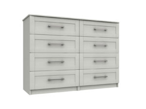 Furniture Mill Andante Range 11 in White 4 Drawer Double Chest