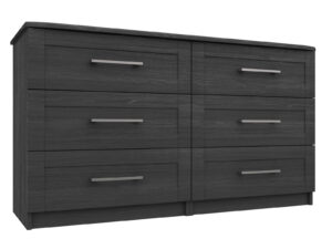 Furniture Mill Andante Range 11 in Graphite 3 Drawer Double Chest