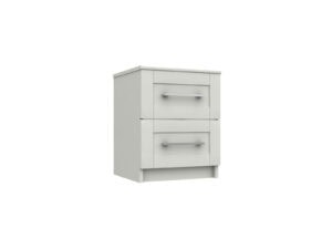 Furniture Mill Calder Range 16 2 Drawer Bedside Chest
