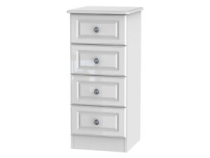 Welcome Furniture Pembroke Gloss 4 Drawer Bedside Cabinet