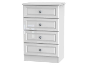 Welcome Furniture Pembroke Gloss 4 Drawer Midi Chest