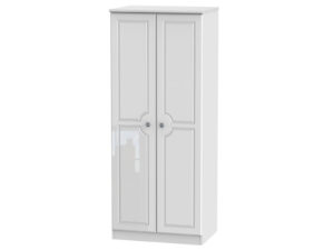 Welcome Furniture Pembroke Gloss 2ft6  Plain Wardrobe