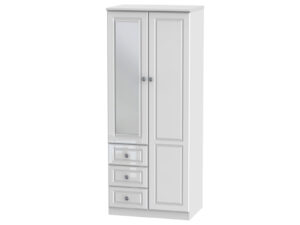 Welcome Furniture Pembroke Gloss 2ft6  Combi Wardrobe