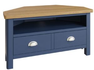 Furniture Mill Radford Blue Corner TV Unit