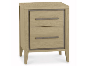 Bentley Designs Rimini Bedside Nightstand - Two Drawer