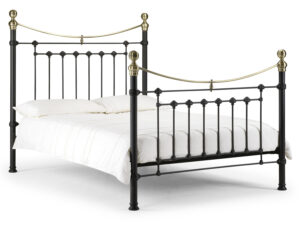 4ft6 Double Julian Bowen Victoria Bedstead in Stain Black