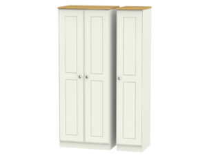 Welcome Furniture Victoria Tall Triple Plain Wardrobe