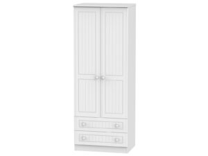 Welcome Furniture Warwick Tall 2ft6 2 Drawer Wardrobe