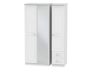 Welcome Furniture Warwick Triple Mirror + Drawer Wardrobe