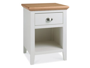 Bentley Designs Hampstead Bedside Nightstand - One Drawer in Two Tone