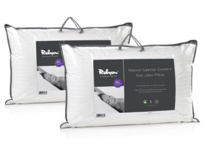 Pair of Relyon Natural Superior Comfort Slim Latex Pillows